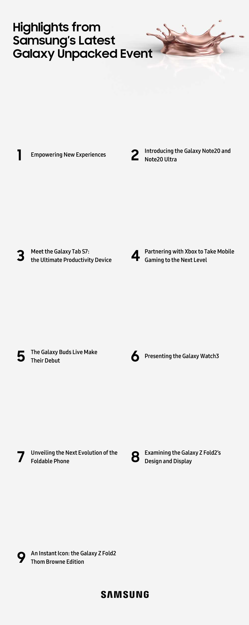 Aspectos destacados del último evento Galaxy Unpacked de Samsung